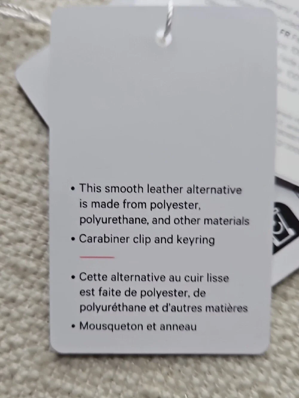 lululemon athletica Lavender Define Jacket Keychain Charm